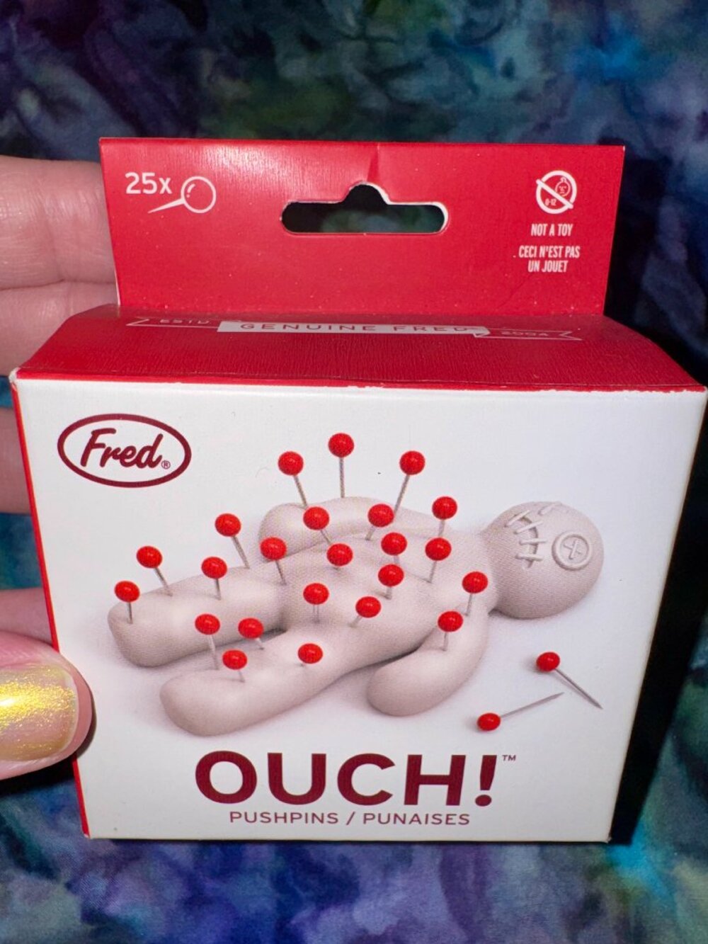 Ouch Pushpins Voodoo Dolly Desk Supplies Paperweight by Genuine Fred